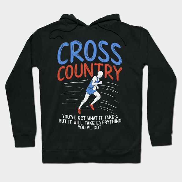 Cross Country Definition Running Sports Racing  Hoodie by Schimmi